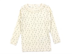Lil Atelier whitecap gray/wet weather top blomster
